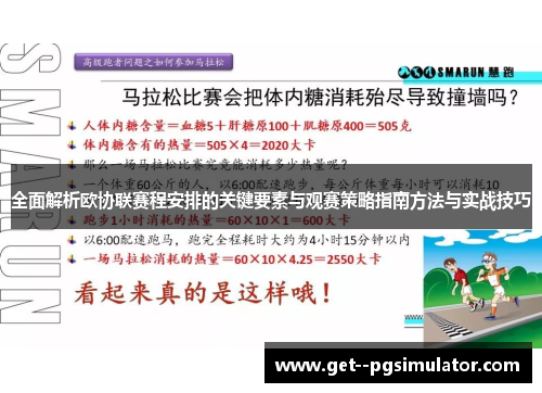 全面解析欧协联赛程安排的关键要素与观赛策略指南方法与实战技巧